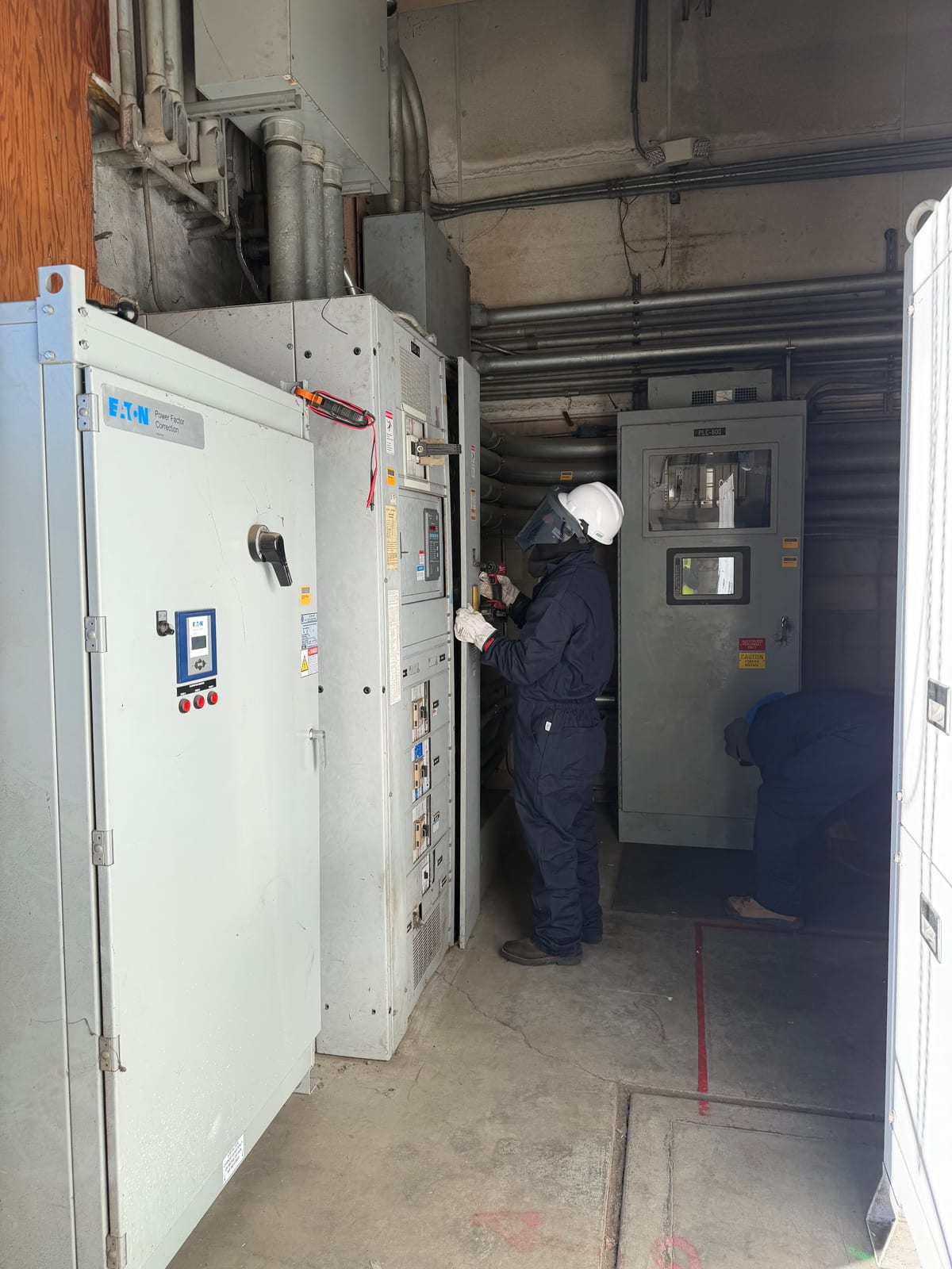 Industrial Eaton switchgear maintenance by Rivera Electric